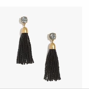 J CREW BEAUTIFUL BEADED  EARRINGS W/CUBIC ZIRCONIA